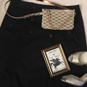 Black Wrap Stretch Skirt